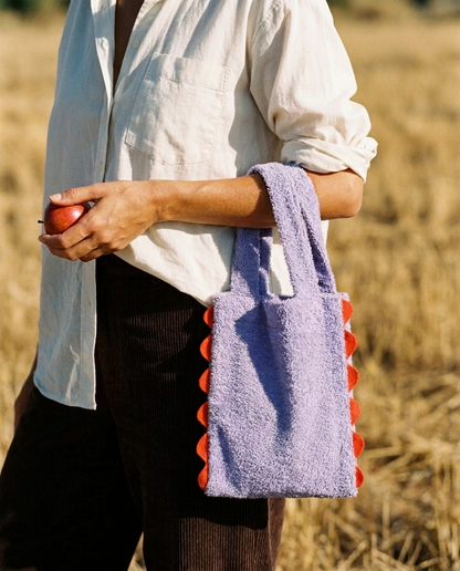 Bolso TEDDY lila · Versión mamá