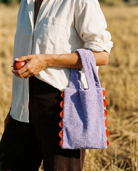 Bolso TEDDY lila · Versión mamá