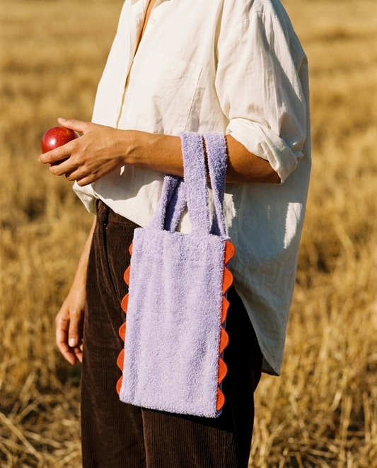 Bolso TEDDY lila · Versión mamá