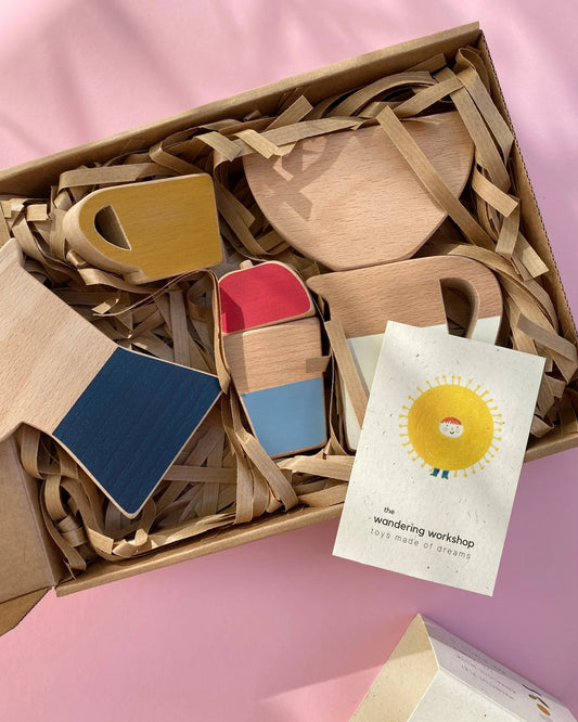 Juguete de madera "En la cocina"