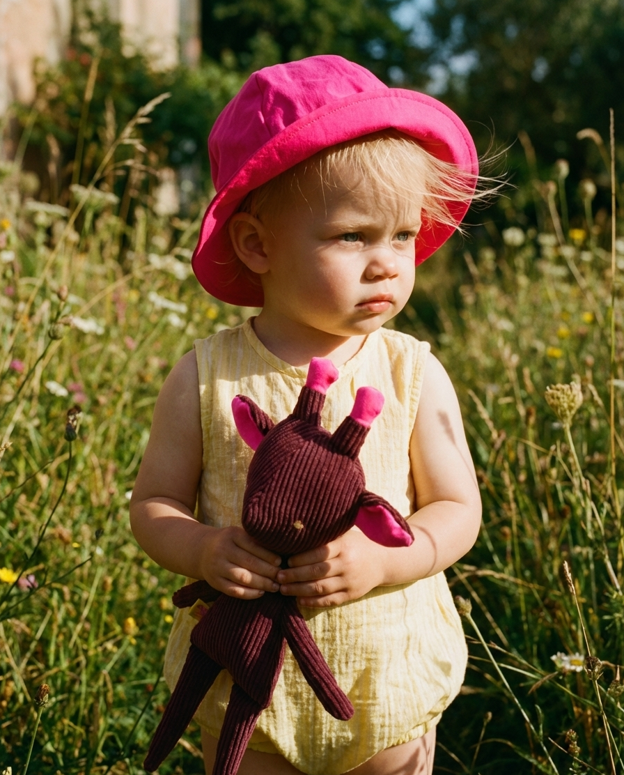 macadamia kids gorro bebe fucsia